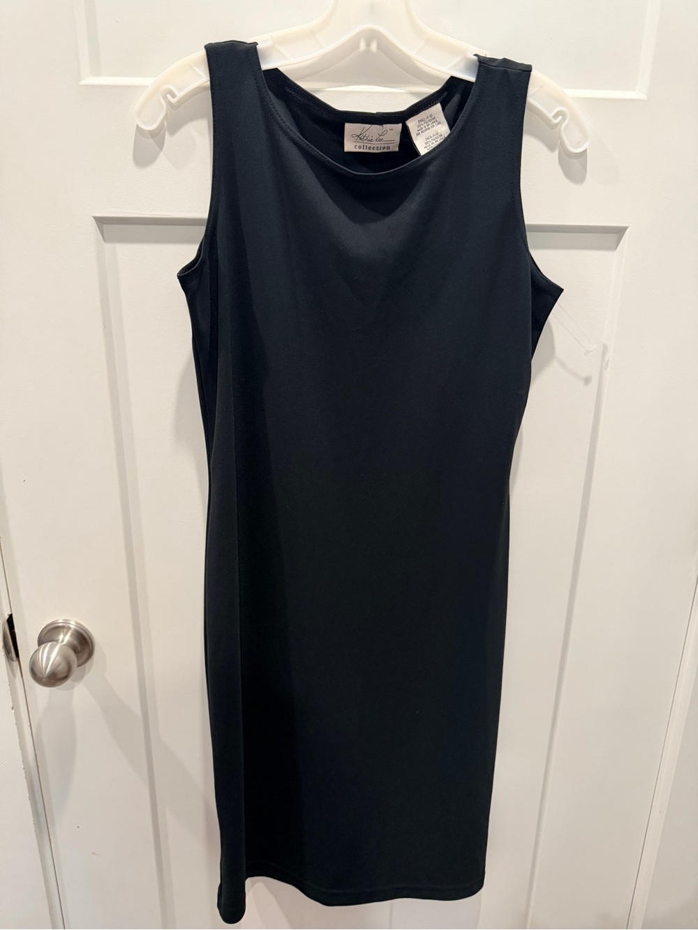 Kathie Lee Black Sleeveless Sheath Dress Layering Dress Small